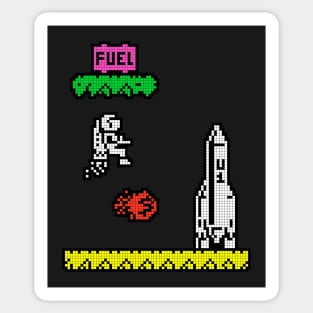 8 bit JetPac Sticker